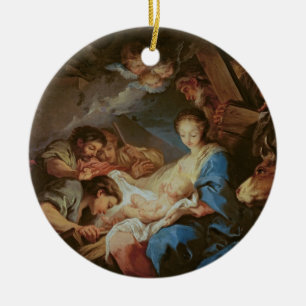 Die Verehrung der Schäfer (Öl auf Leinwand) 2 Keramikornament