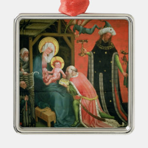 Die Verehrung der Weisen (Öl auf Platte) Ornament Aus Metall