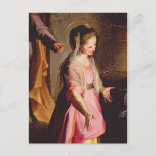 Die Verehrung des Kindes, 1597 Postkarte