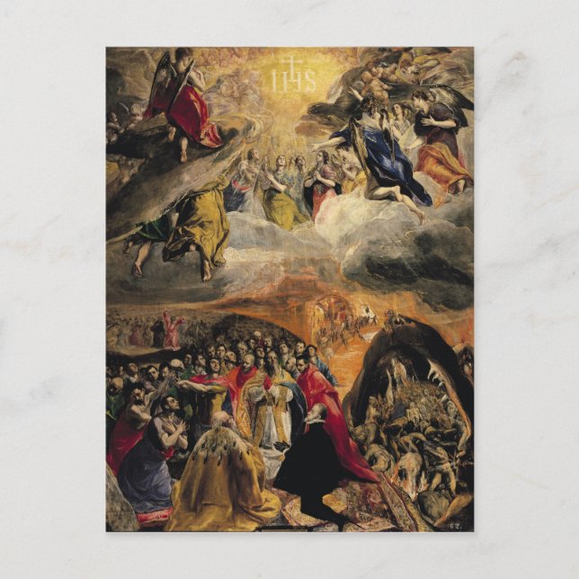 Die Verehrung des Namens Jesus, c.1578 Postkarte (Vorderseite)