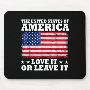 Die Vereinigten Staaten von Amerika Lieben oder ve Mousepad
