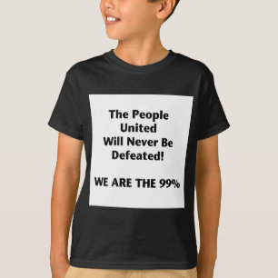 Die vereinten Menschen werden nie besiegt werden T-Shirt