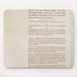 Die Verfassung der Vereinigten Staaten, 1787 Mousepad