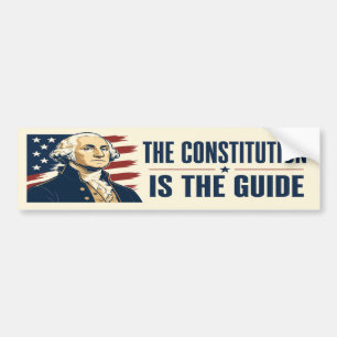 Die Verfassung ist der Leitfaden George Washington Autoaufkleber