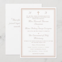 Die verfeinerte katholische Hochzeit