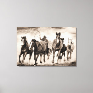 Die Verfolgung I Leinwanddruck