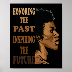 Die Vergangenheit ehren Black History Month Liebe  Poster