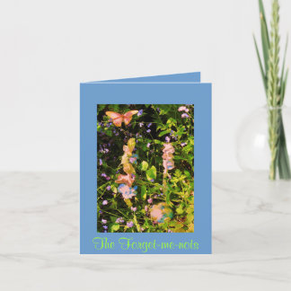 Die Vergissmeinnichte Karte