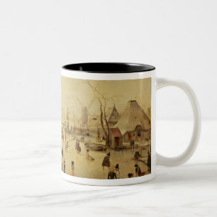 Die Vergnügen des Winters Zweifarbige Tasse