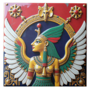 Die vergoldete Herrschaft der Nephthys Fliese