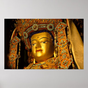 Die vergoldete Jowo Buddha Statue, Jokhang Temple, Poster