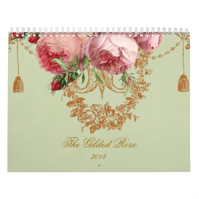 Die vergoldete Rose Kalender (Titelbild)