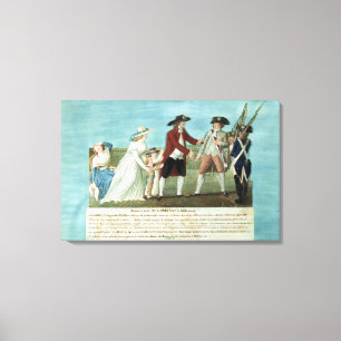 Die Verhaftung von Louis XVI und seiner Familie Leinwanddruck