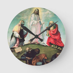 Die Verklärung Christi, c.1510-12 (Öl auf p Runde Wanduhr