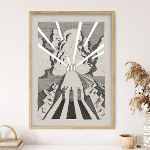 Die Verklärung, Jesus, Moses und Elija, Jesu Poster