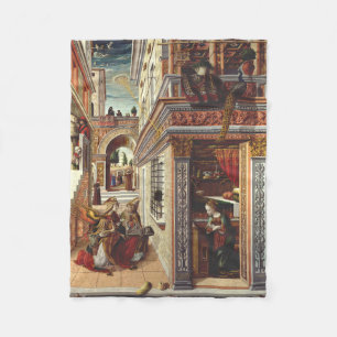 Die Verkündigung Carlo Crivelli Renaissance-Kunst Fleecedecke