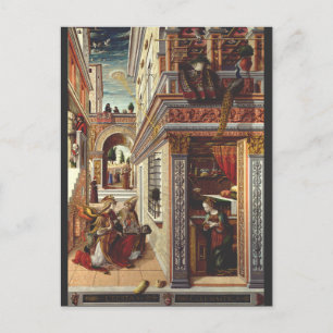 Die Verkündigung Carlo Crivelli Renaissance-Kunst Postkarte