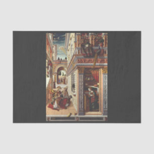 Die Verkündigung Carlo Crivelli Renaissance-Kunst Seidenpapier