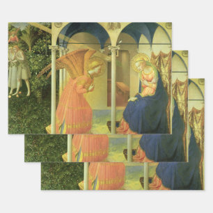 Die Verkündigung im Prado von Fra Angelico Geschenkpapier Set