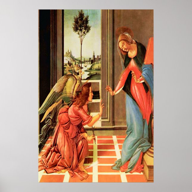Die Verkündigung unseres Lady & Angel Gabriel Post Poster (Vorne)