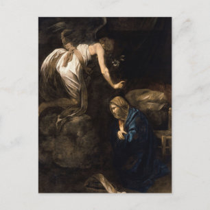 Die Verkündigung von Caravaggio Postkarte