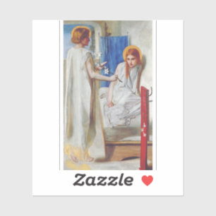 Die Verkündigung von Dante Gabriel Rossetti Aufkleber