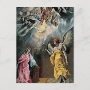 Die Verkündigung von El Greco Postkarte