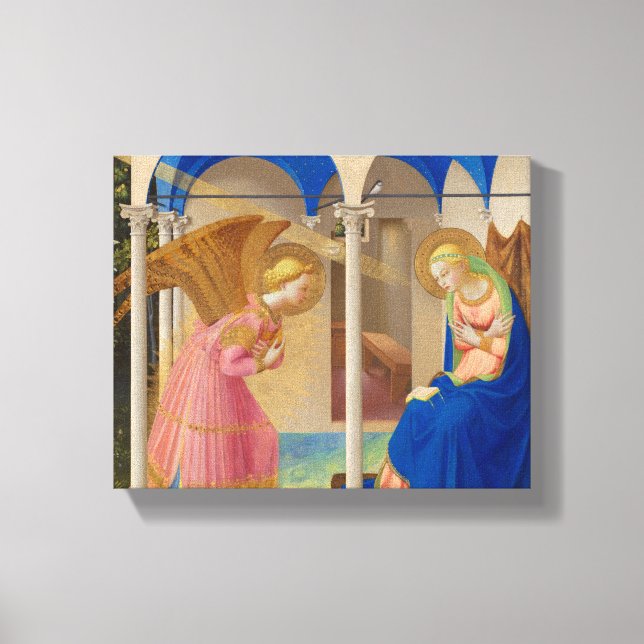 Die Verkündung 1426 von Fra Angelico Leinwanddruck (Vorderseite)