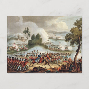 Die Verlassen Flügel der britischen Armee in Aktio Postkarte