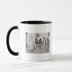 Die verletzten Soldaten SAT entlang dem Wall Tasse