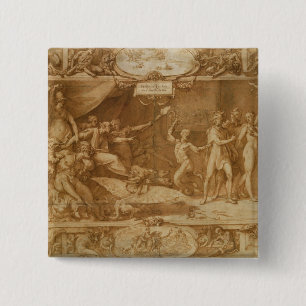 Die Verleumdung von Apelles, 1572 Button