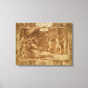 Die Verleumdung von Apelles, 1572 Leinwanddruck