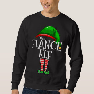 Die Verlobte Elf Group passt zu Weihnachten-Gif Sweatshirt