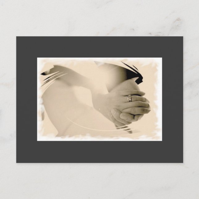 die Verlobung Ankündigungspostkarte (Vorderseite)