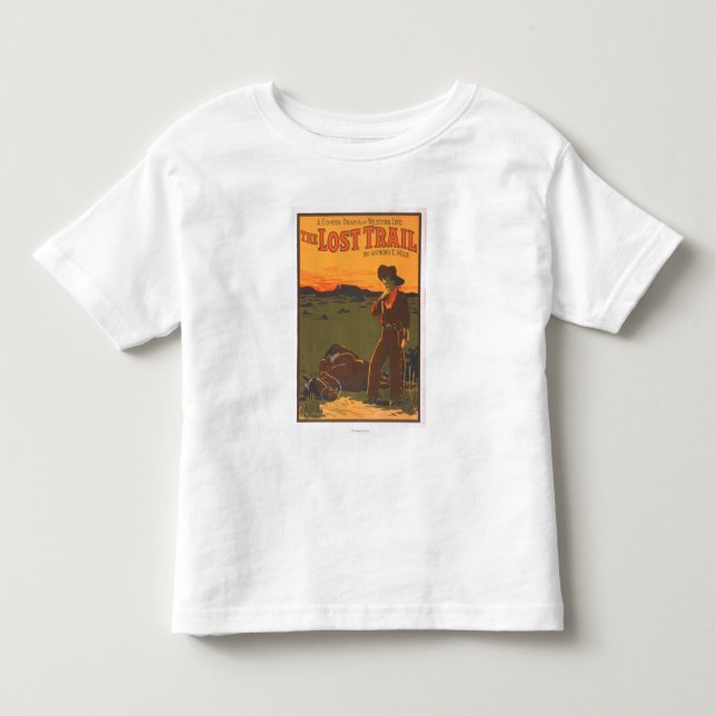 Die verlorene Spur - Komödien-Drama-Western-Leben Kleinkind T-shirt (Vorderseite)