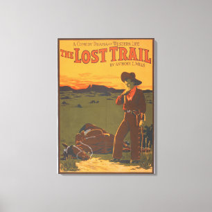 Die verlorene Spur - Komödien-Drama-Western-Leben Leinwanddruck
