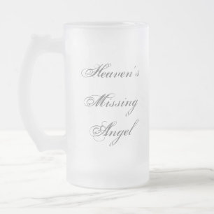 Die Vermisste Angel-Tasse des Himmels Mattglas Bierglas