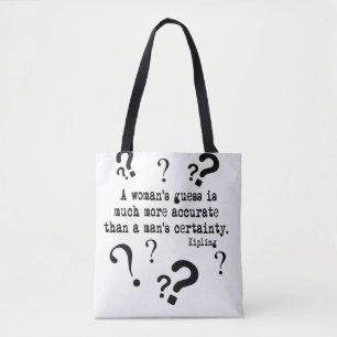 Die Vermutungs-schrullige Zitat-Taschen-Tasche Tasche