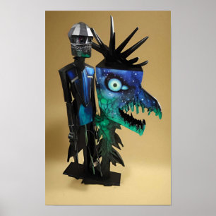 Die verrückte Biologie des Hammerhanded Surrealism Poster
