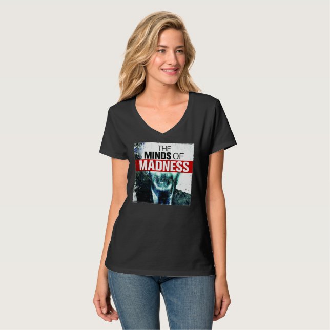 Die Verrücktheits-T-Shirt der Frauen T-Shirt (Vorderseite Vollansicht)