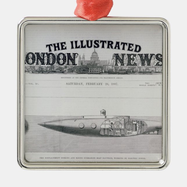 Die Verschiebungs-sinkendes und steigendes Silbernes Ornament (Vorne)