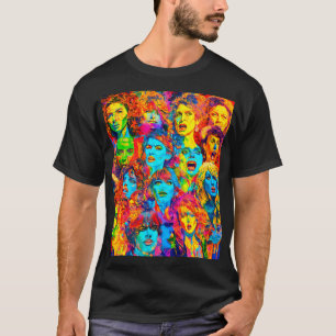 Die verschiedenen Reaktionen der Frauen T-Shirt