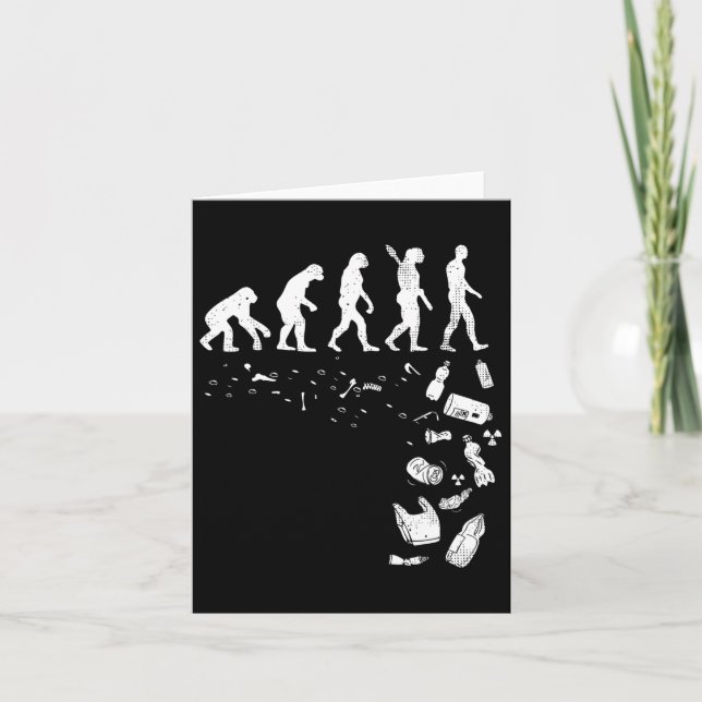 Die Verschmutzung der menschlichen Evolution Coole Karte (Vorderseite)