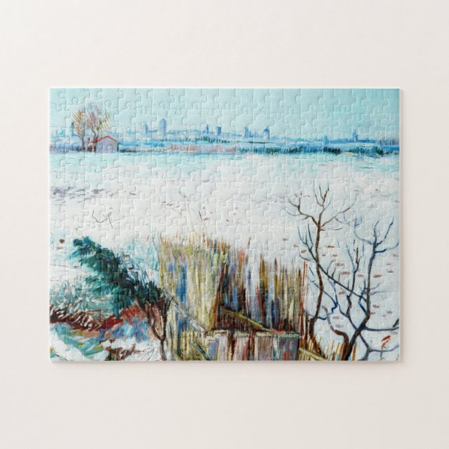 Die verschneite Landschaft mit den Arlen im Hinter (Horizontal)