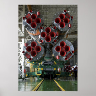 Die Verstärker des Soyuz TMA-14 Raumfahrzeugs Poster