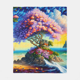 Die versteckte Insel im Ozean Fleecedecke