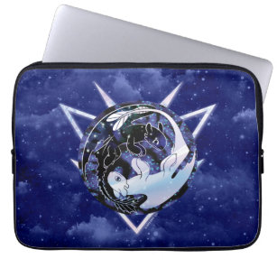 Die versteckte Nacht-u. Licht-Wut-Ikone der Welt  Laptopschutzhülle