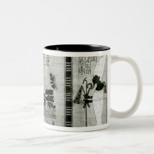 Die Verstorbenen begleitet von seiner Schwester Zweifarbige Tasse