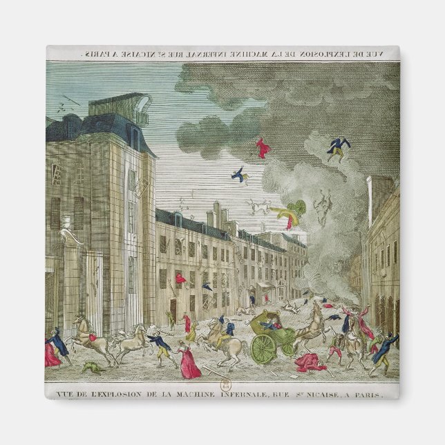 Die versuchte Ermordung Napoleons Bonapartes Magnet (Vorne)