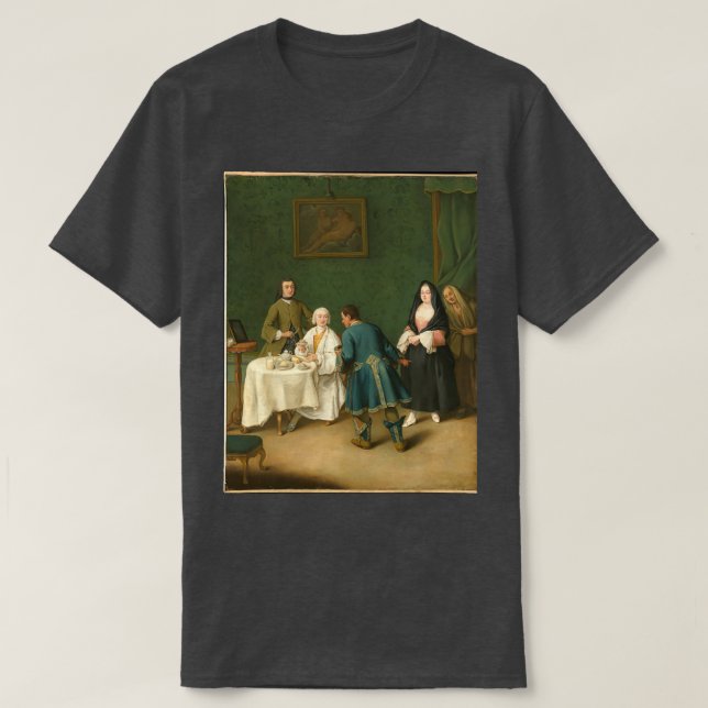 Die Versuchung 1746 von Pietro Longhi Pietro Falca T-Shirt (Design vorne)